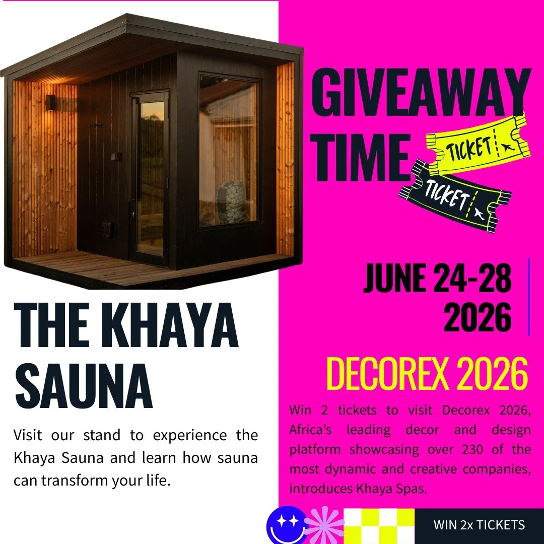 Discover the Khaya Sauna at Decorex Cape Town 2026.

Like the post, add it to your story and follow @khayaspas and @Podhaus to win a chance at 2x free entry tickets to Decorex and meet Africa's leading designer brands.

@khayaspas @podhaus_sa