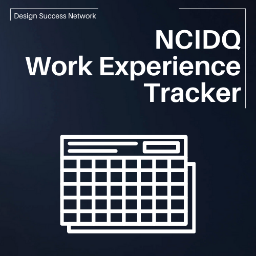 NCIDQ Work Experience Tracker