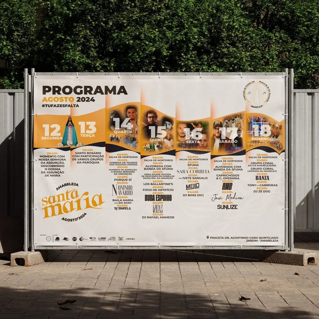 Design Programa Festas Santa Maria