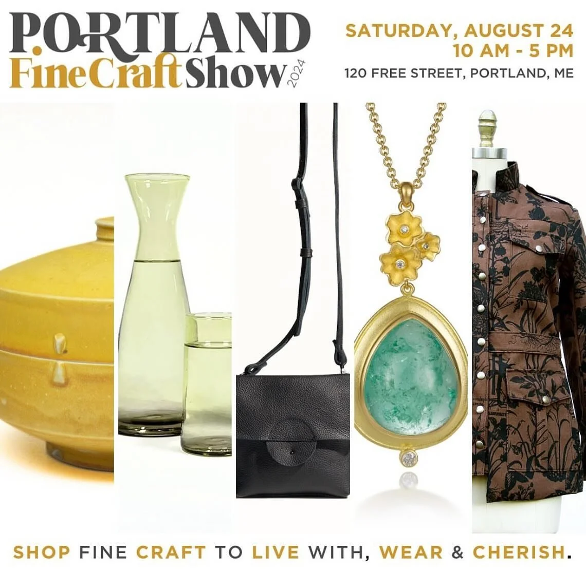 This year two of our teachers, @brianbuckland and @texturedporcelain are participating in the annual Portland Fine Craft Show on Saturday, August 24th from 10-5 at 120 Free St in Portland, ME. Admission is free and open to the public! 

Featuring ove