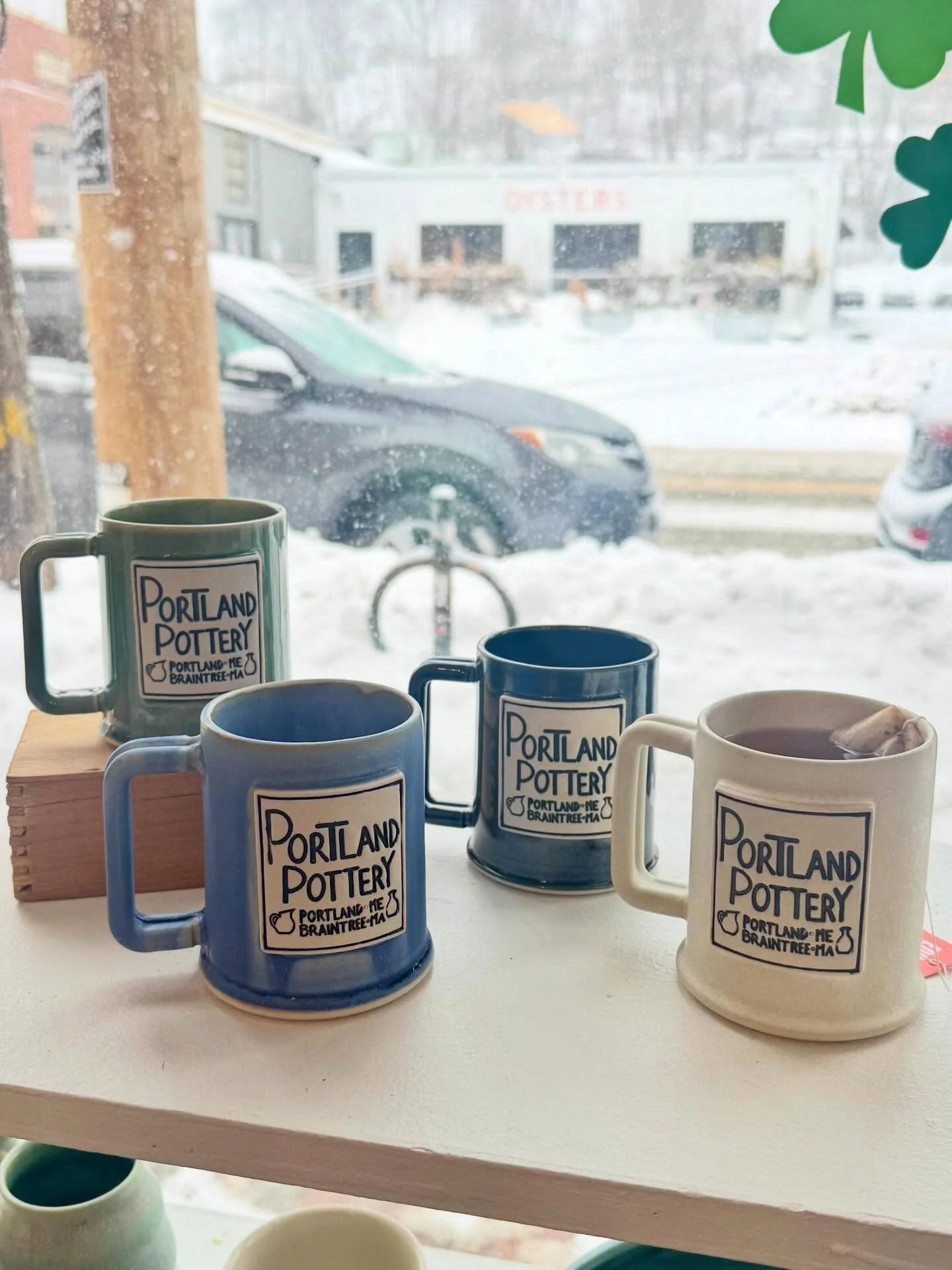 New Portland Pottery mugs just landed in the gallery! ❄️

Come and grab one for yourself on this snowy day - open 9-5!