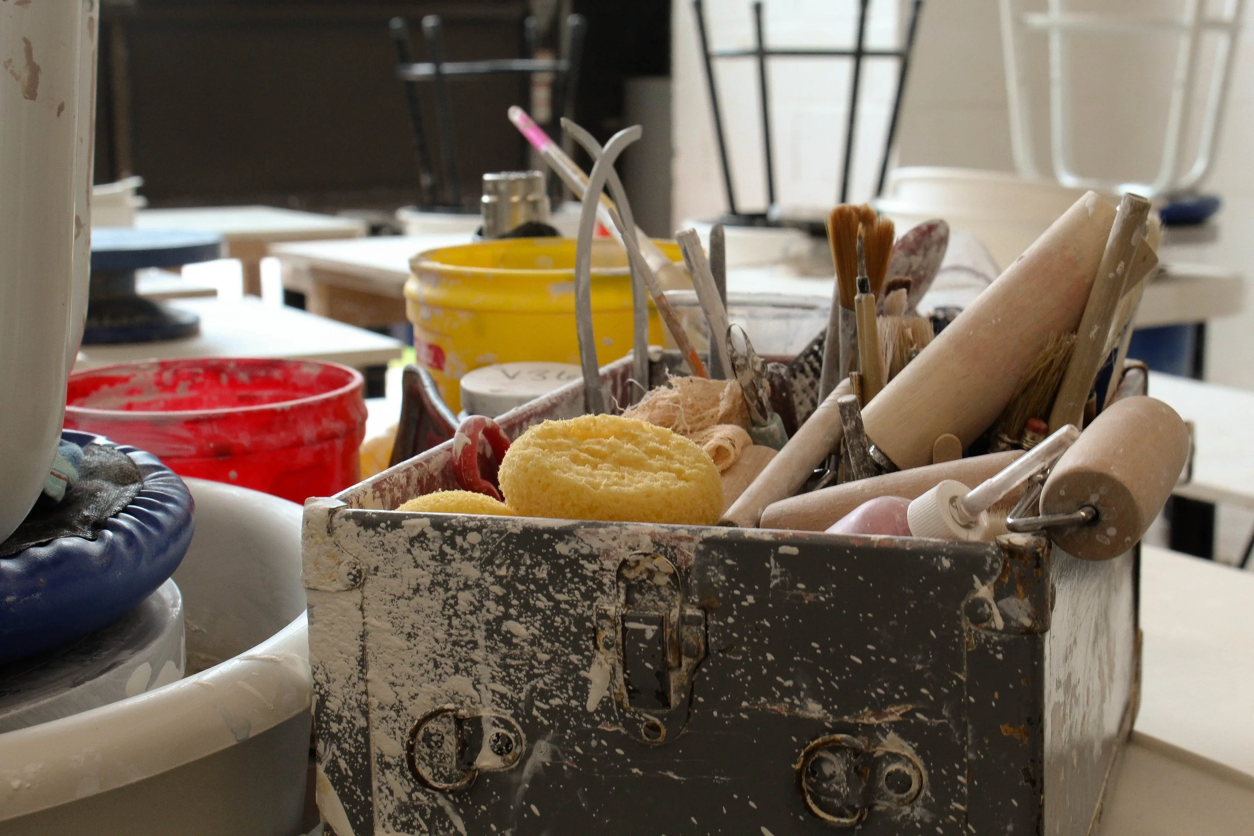 pottery tools, adult classes, pottery classes