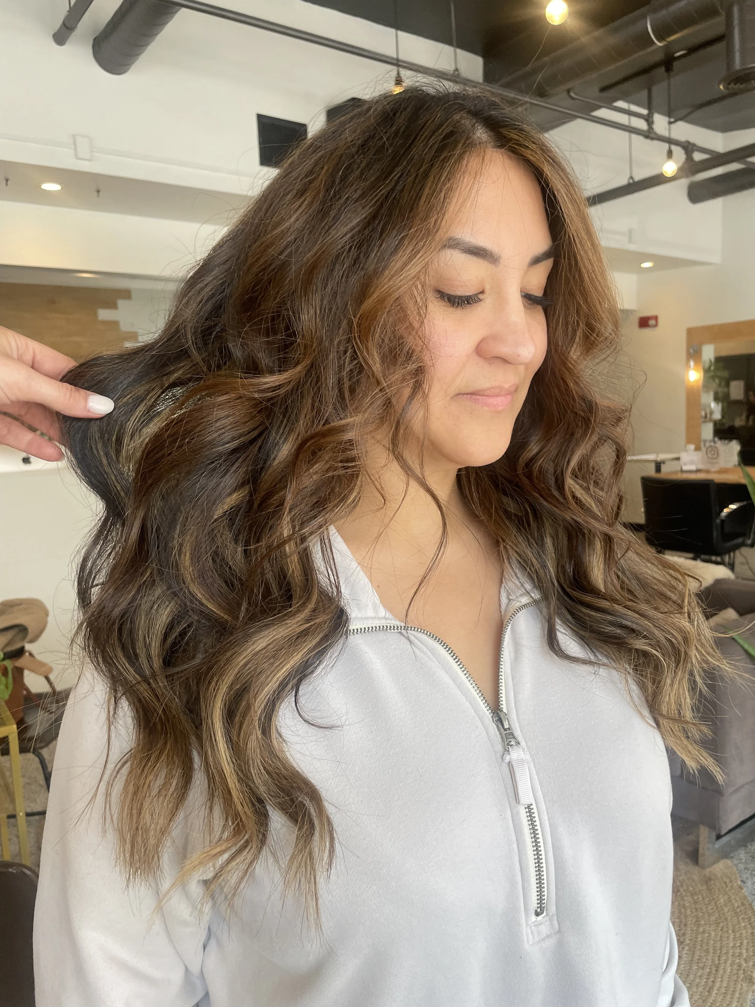 Grand Rapids salon volume weft extensions adding natural body and length