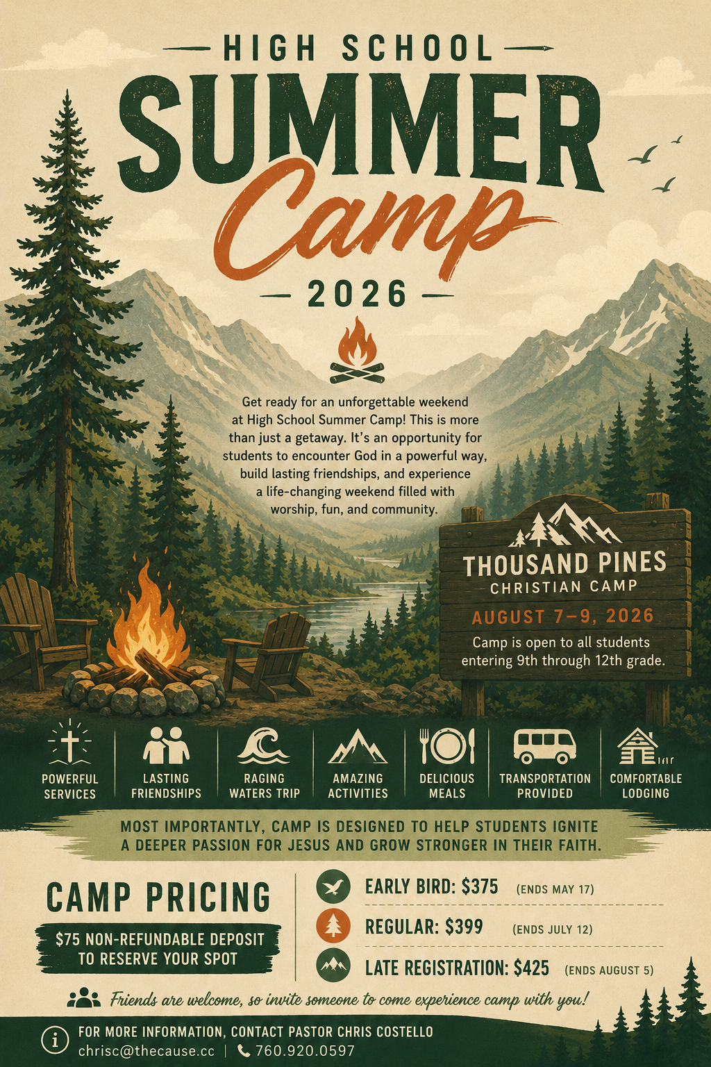 High School Summer Camp