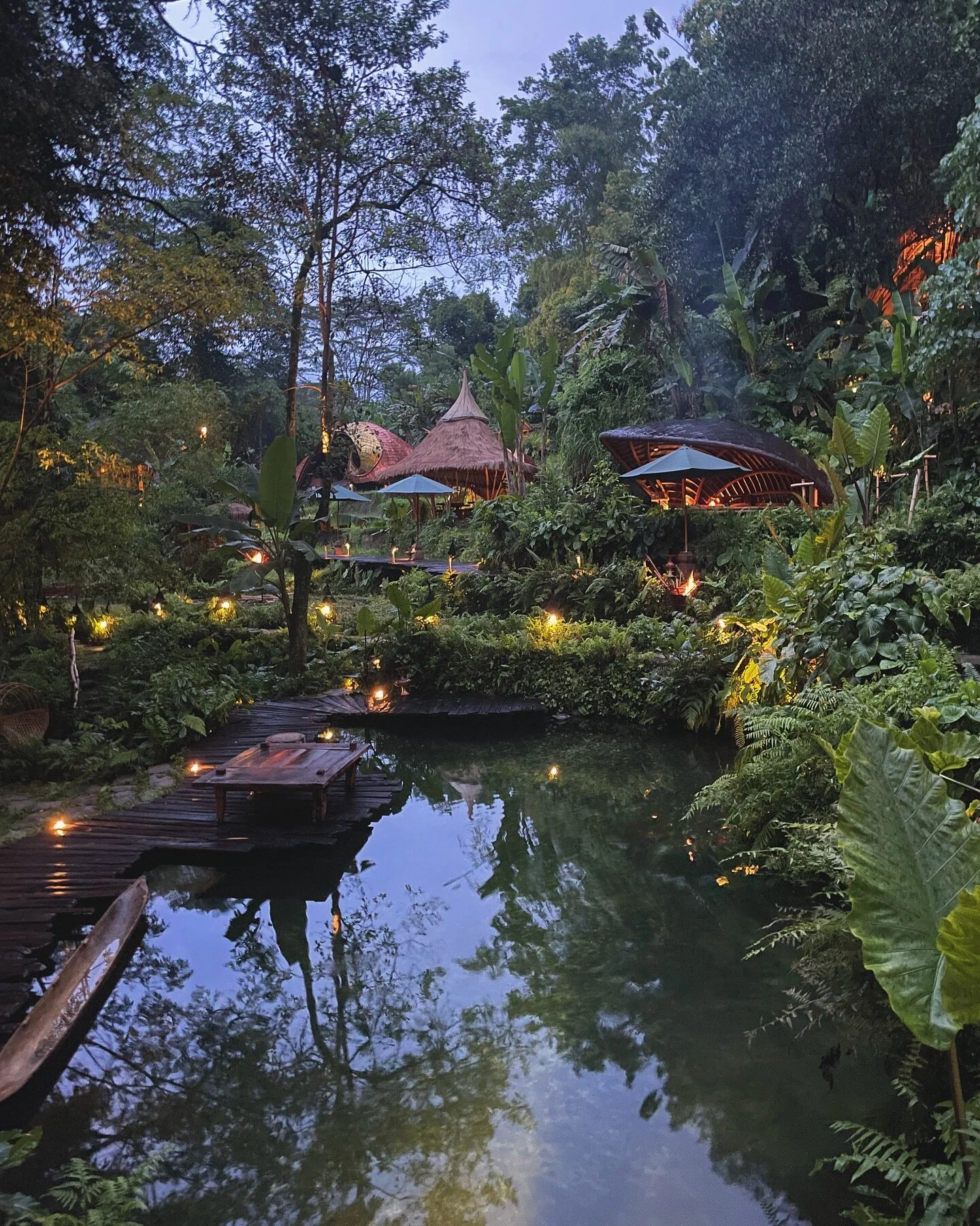 Talk about harmonious environments. Bambu induh is quite possibly the #1 holistic center that we visited in over 16 countries and marks our 100 project visited. Roofs made from copper shingles, architecture designed with nature top of mind and magica