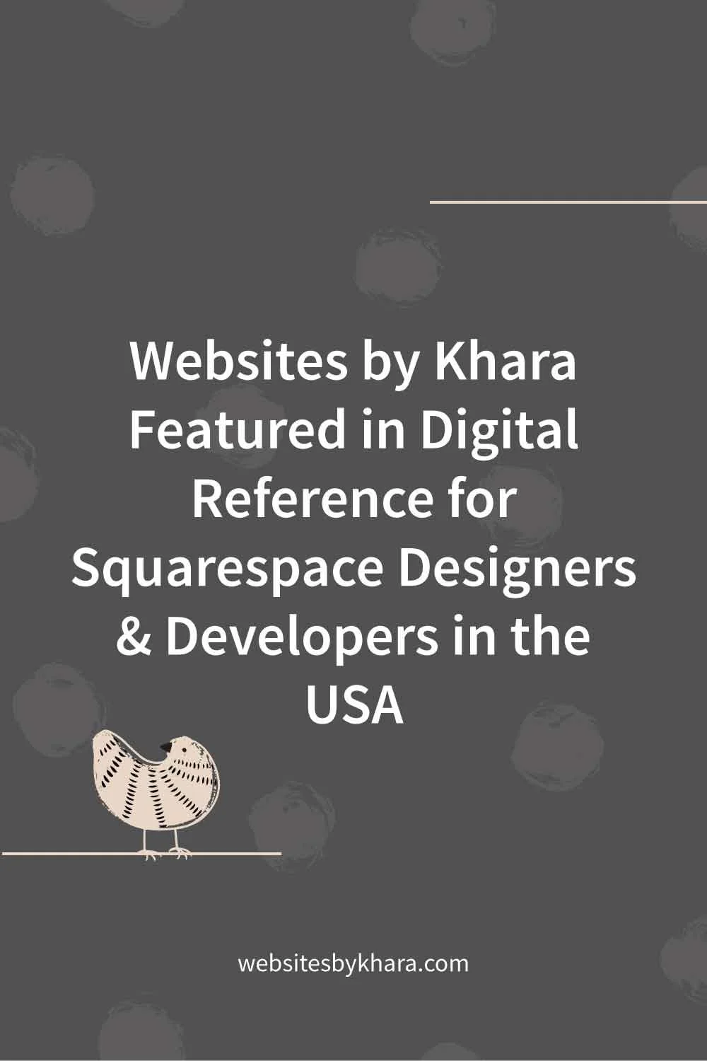 Websites by Khara Featured in Digital Reference for Squarespace Designers &amp; Developers in the USA