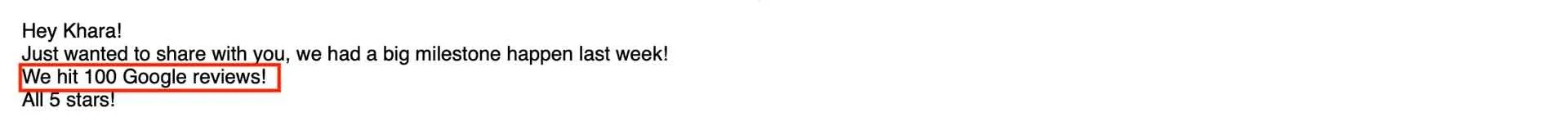 We hit 100 Google reviews!