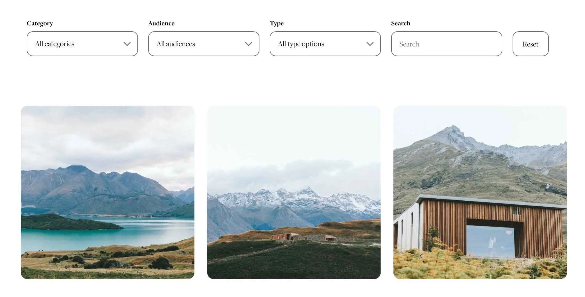a screenshot of the square genius filter plugin on a live website