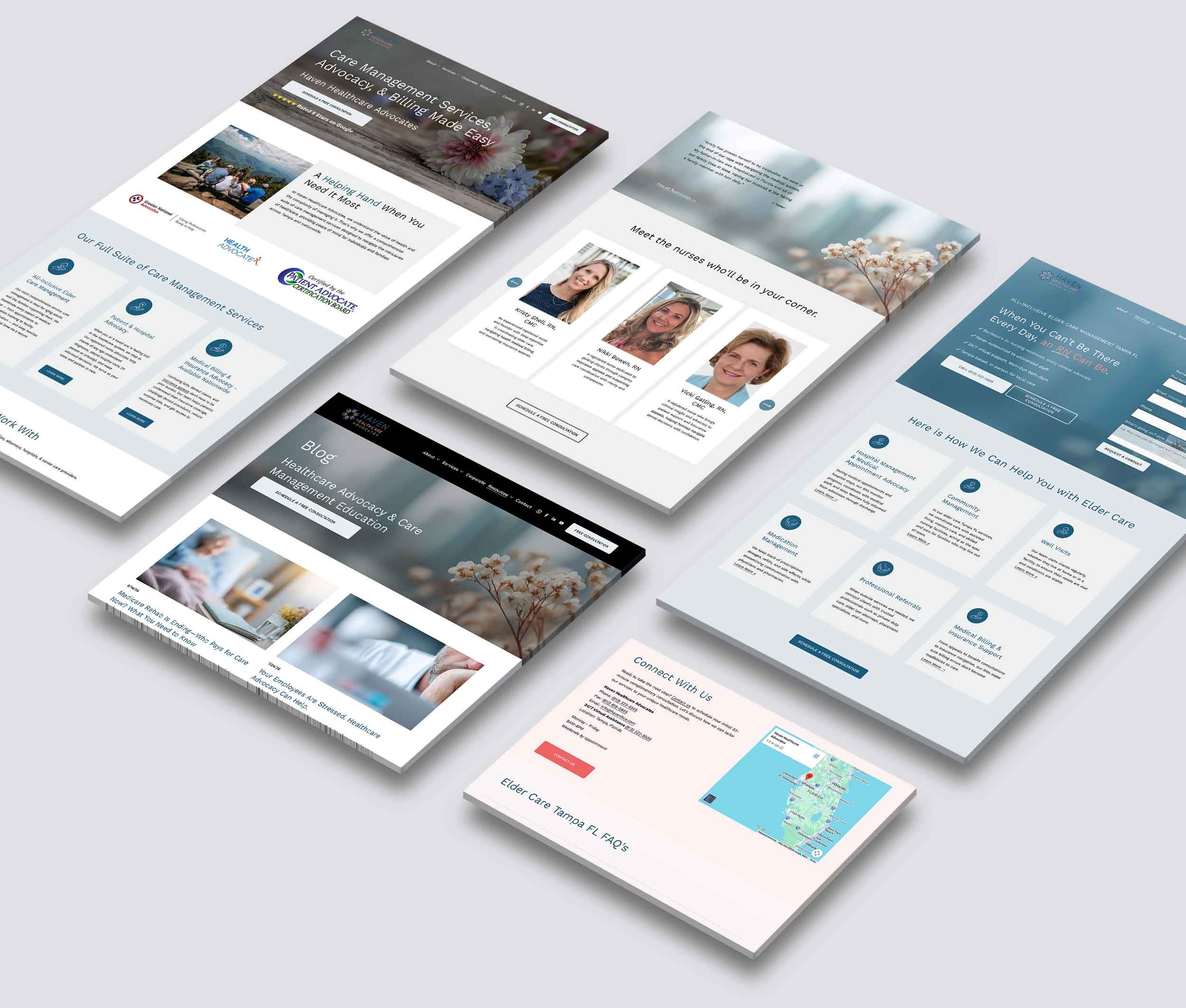 example of a human-built and human-designed squarespace website
