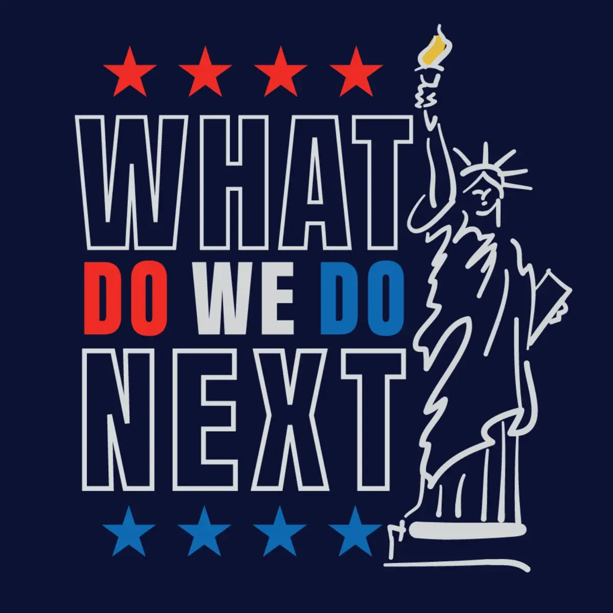 What do we do next podcast logo