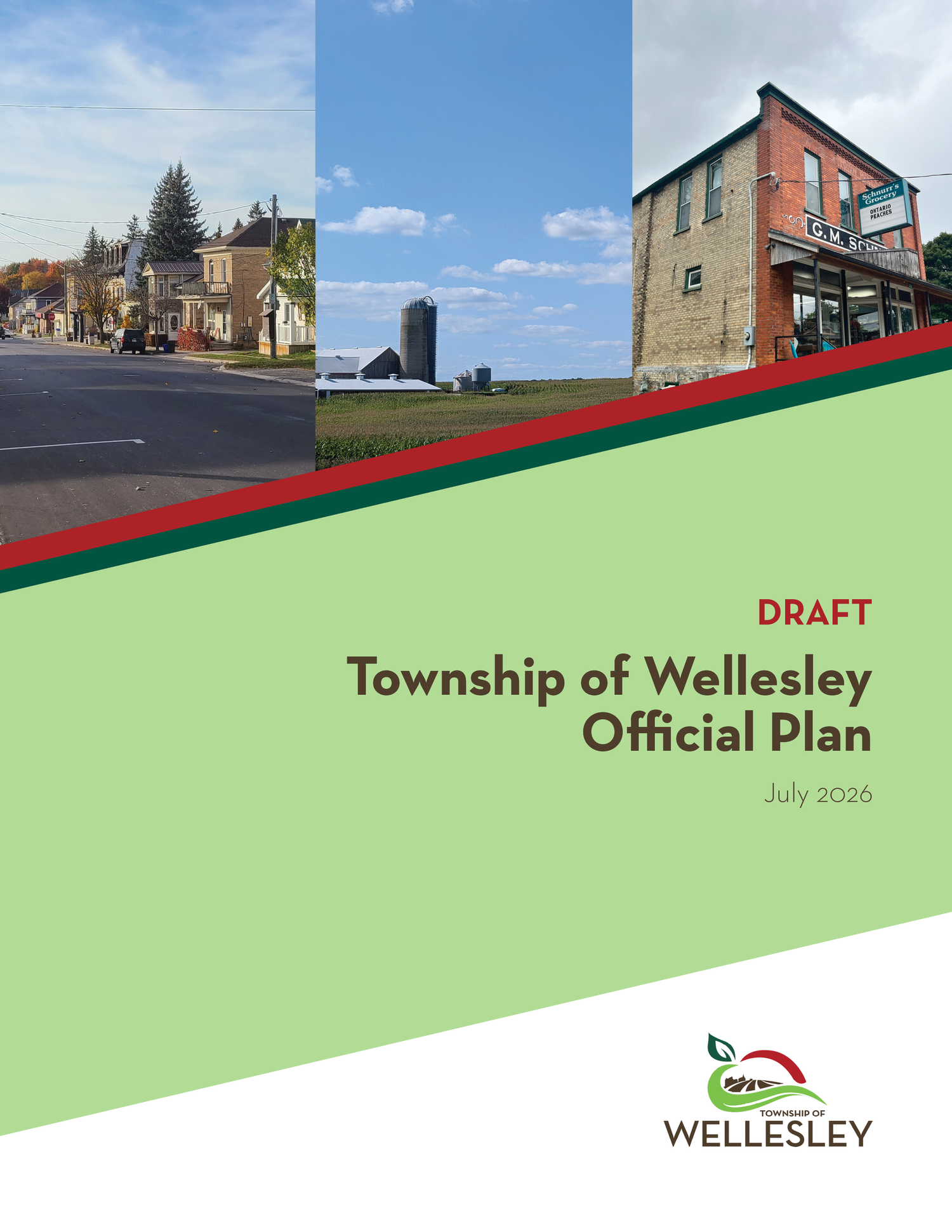 Township of Wellesley Draft Official Plan cover