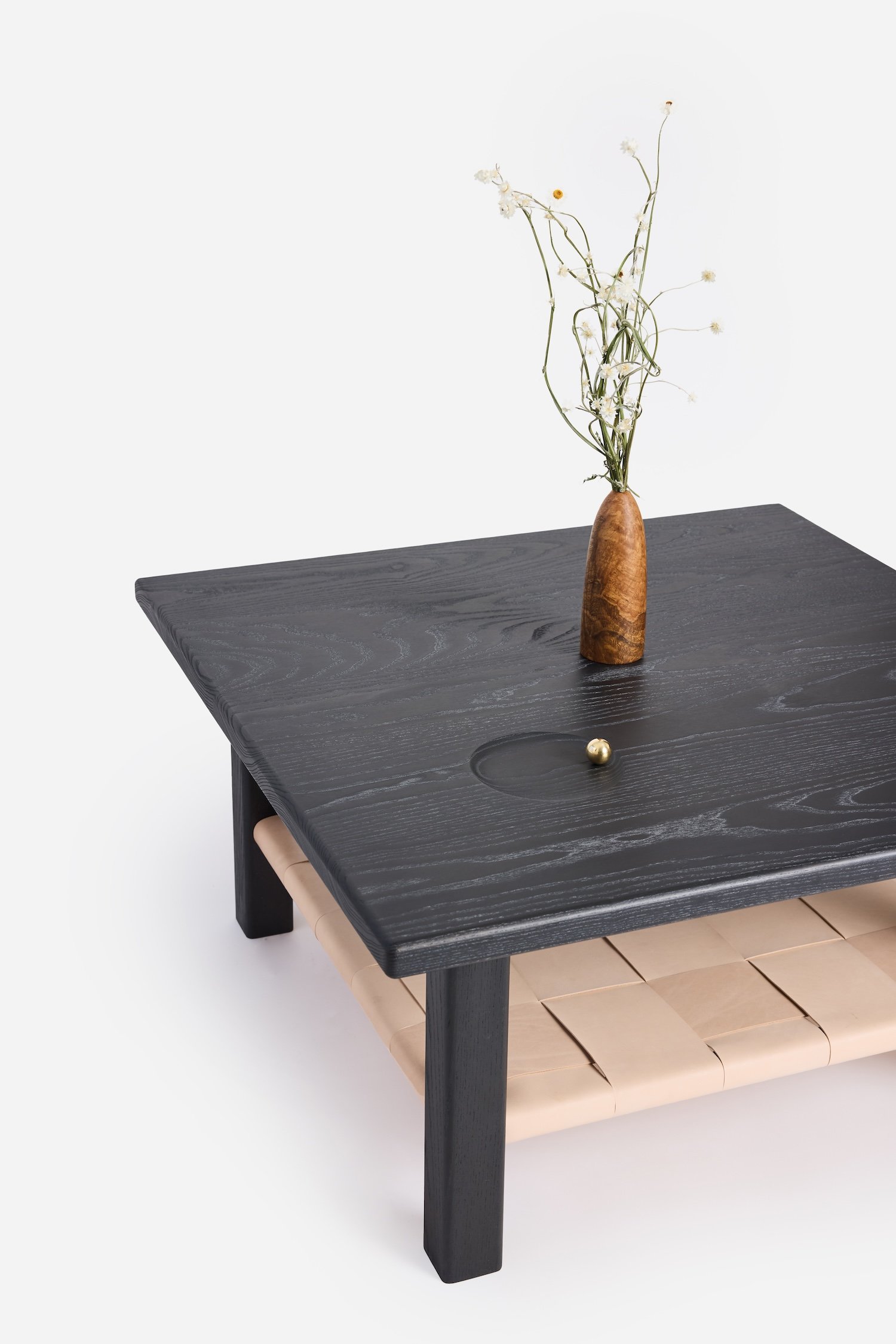 Kirby Coffee Table / Black Ash