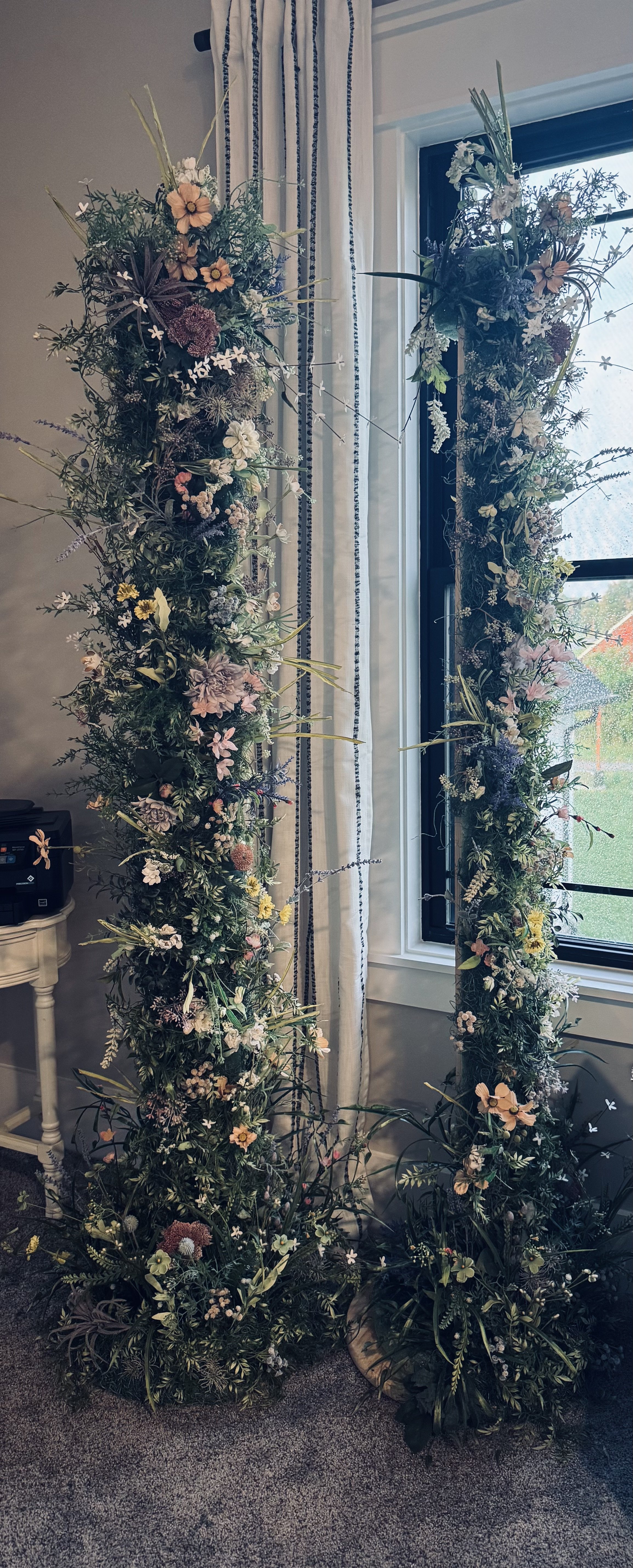 Multi Color Split Floral Arch