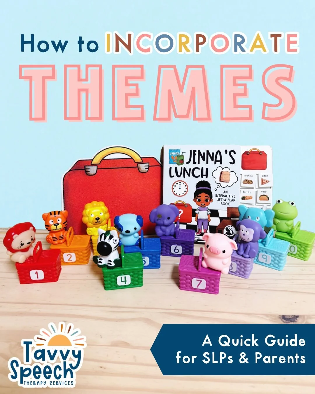 Hey SLPs and parents!

Looking to try out themes in your sessions or at home? Save this guide to make planning a breeze!

When I&rsquo;m planning for a new theme, I keep this checklist in my head:

☑️ Books
☑️ Toys
☑️ Games
☑️ Activities 
☑️ Routines