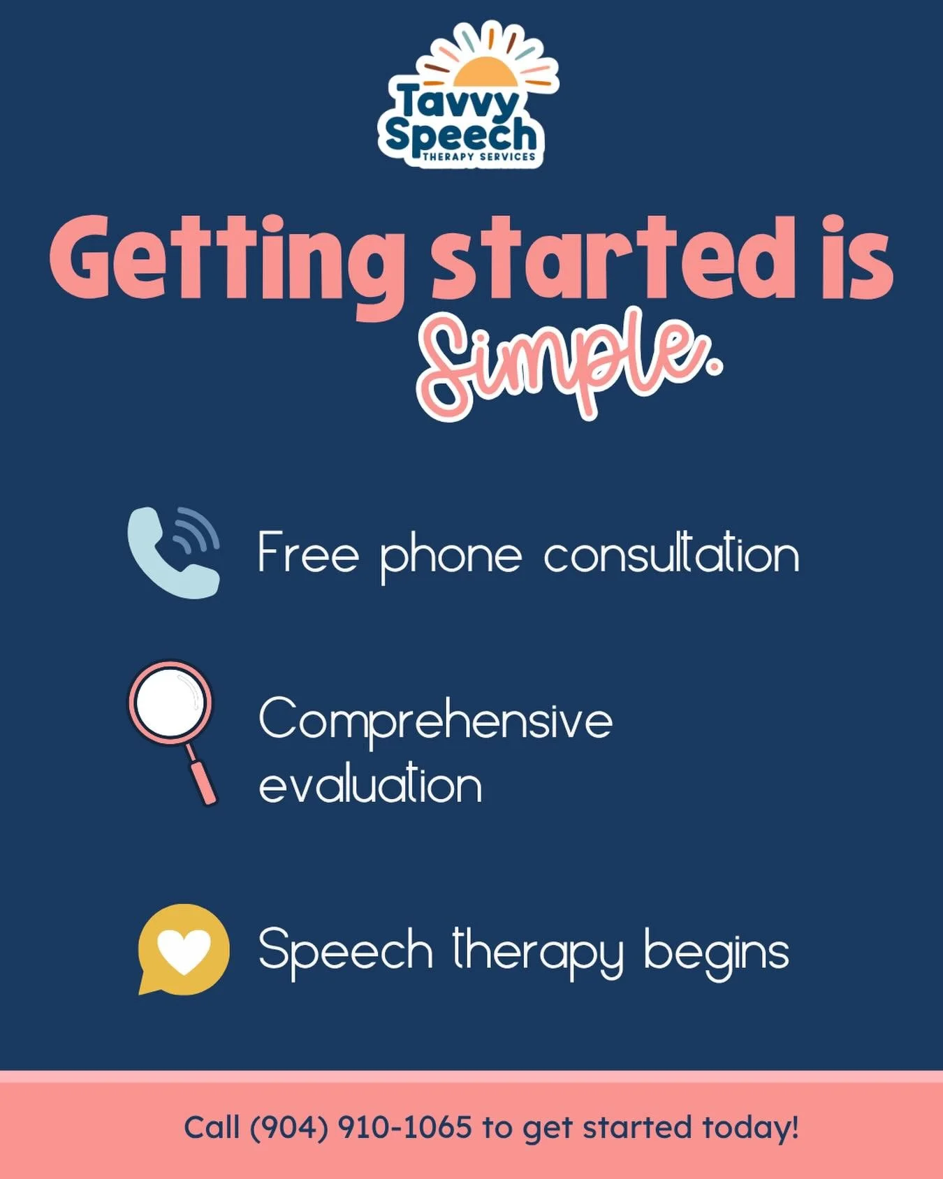 Getting started with speech therapy doesn&rsquo;t have to feel overwhelming 🤍

1️⃣ Reach out
2️⃣ Schedule an evaluation
3️⃣ Get a clear plan + support every step of the way

You don&rsquo;t have to &ldquo;wait and see.&rdquo; If you have a concern, 