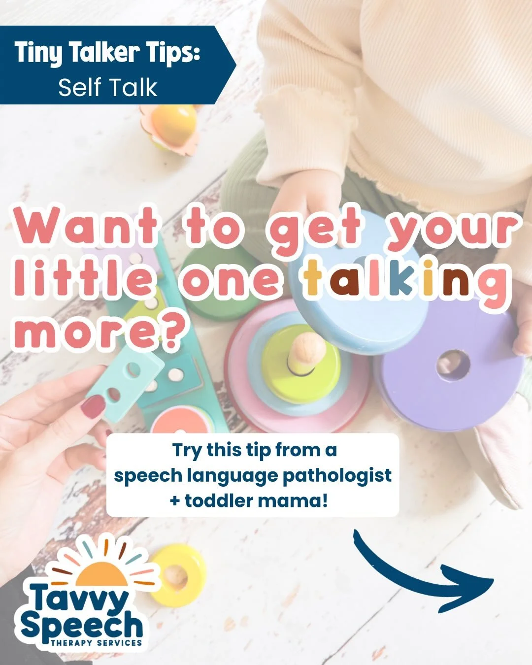 Want to build your child&rsquo;s language&hellip; without asking a single question?

Try this: self talk.

Self talk is when you talk about what you&rsquo;re doing while your child is watching.

&ldquo;I&rsquo;m cutting apple.&rdquo;
&ldquo;Wash hand