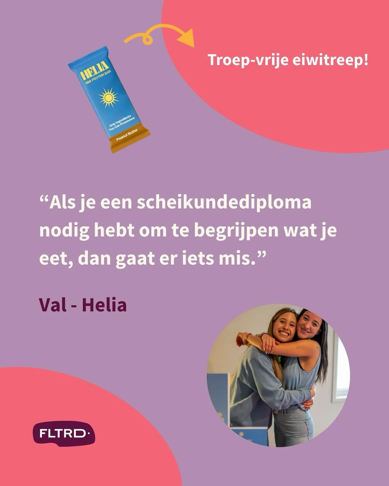 💚 Een voedsellandschap met meer gezondere, minimaal bewerkte voedingsproducten. Daar geloven we bij FLTRD in. 

Gelukkig zien we steeds meer gezondere merken en producten opkomen zoals de super interessante food start-up Helia.

Maar het cre&euml;re