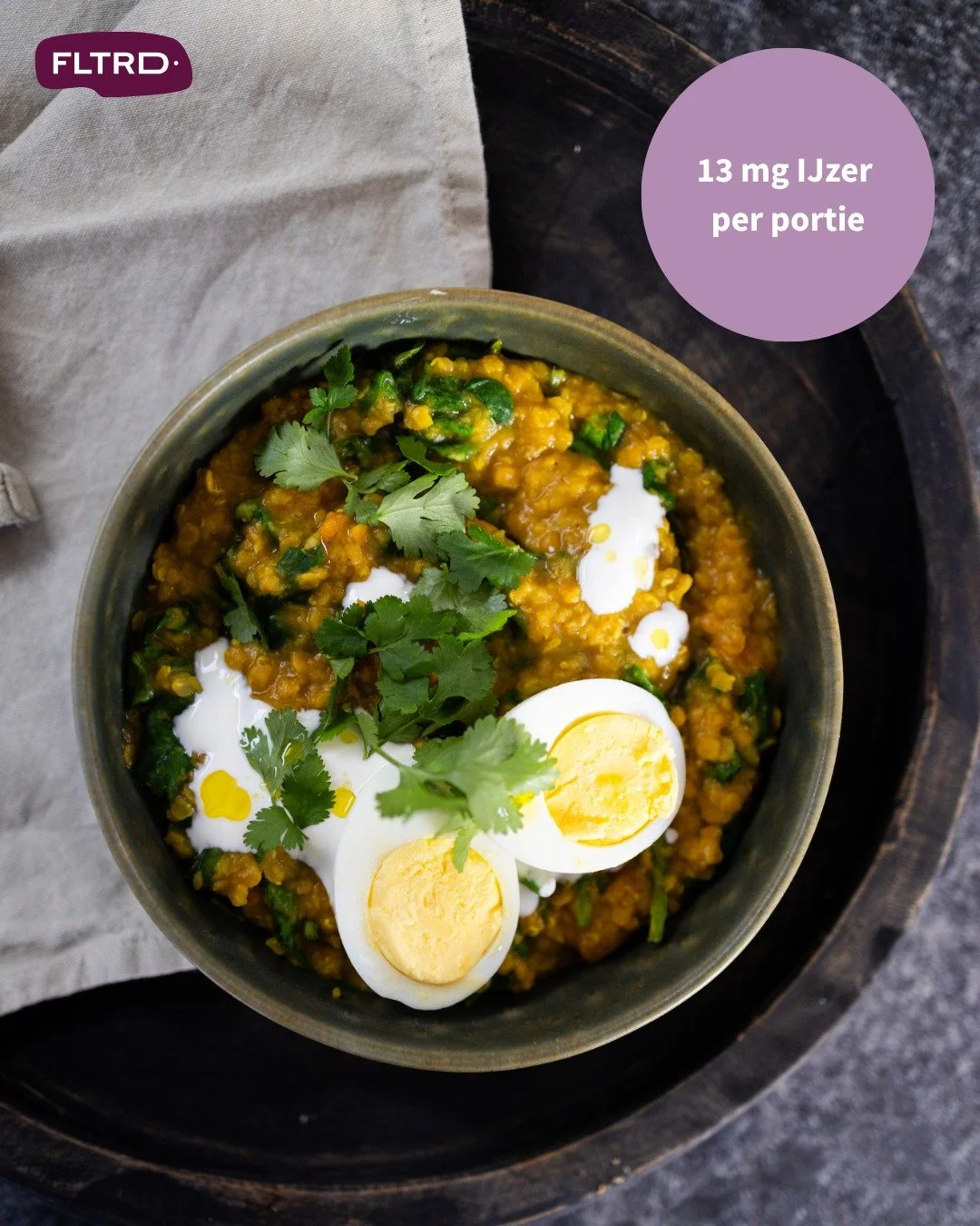 IJzertekort? Dit recept helpt 🥘

20-30% van de vrouwen heeft weleens een te lage ijzerstatus. Herkenbaar: vermoeidheid, duizeligheid, concentratieproblemen &hellip;

Deze linzen-tomatendahl = 13 mg ijzer per portie (bijna je hele dagbehoefte!)
Check