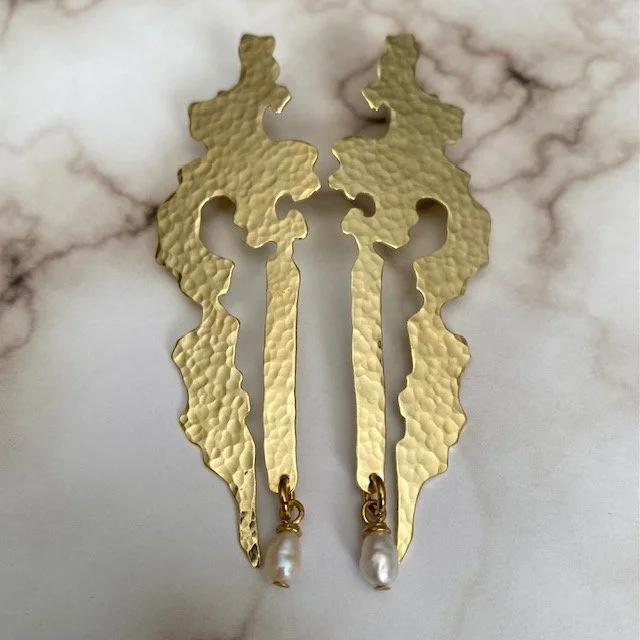 "#15" Rorschach Earrings