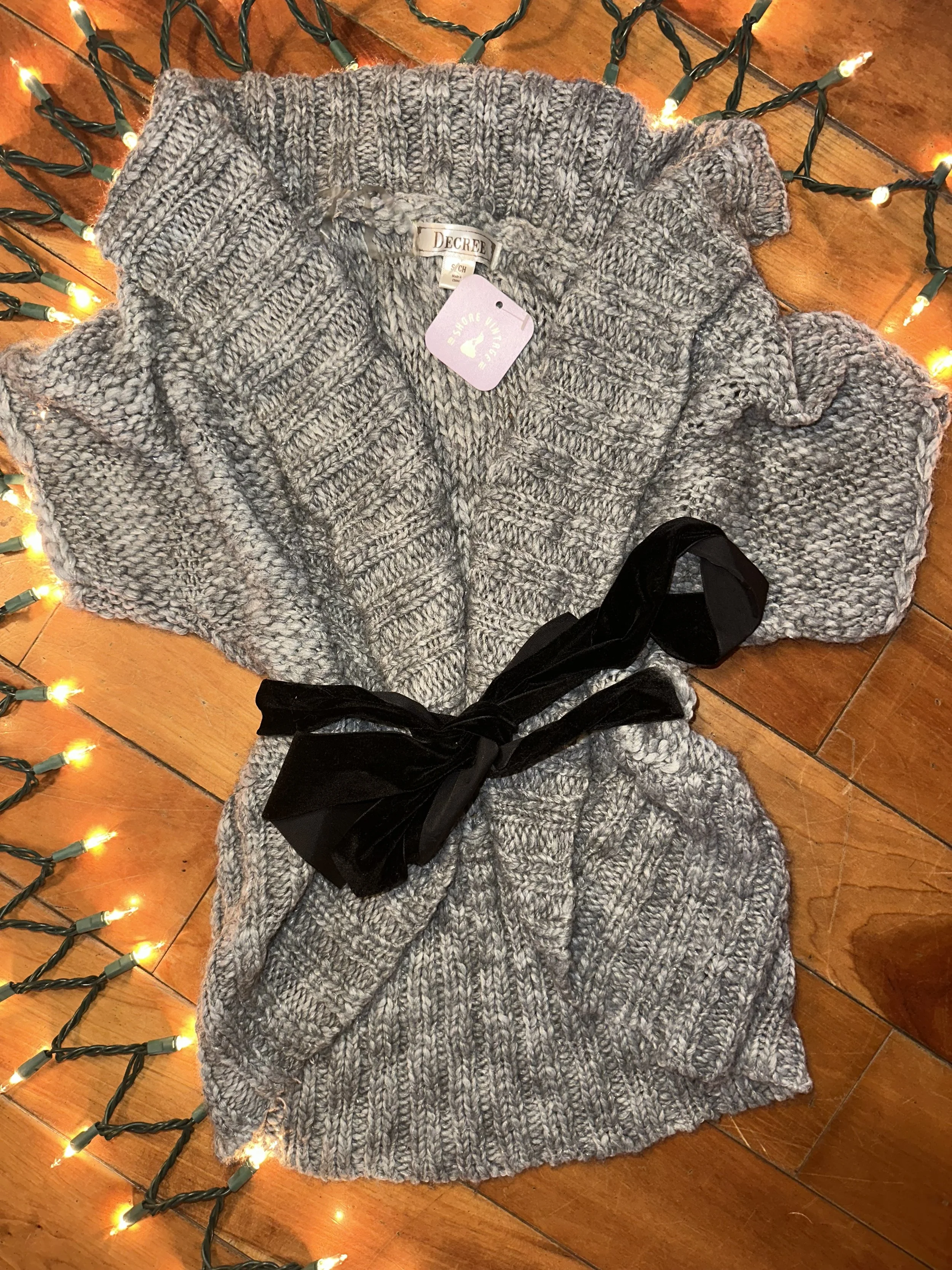 Decree Y2K Tie Cardi