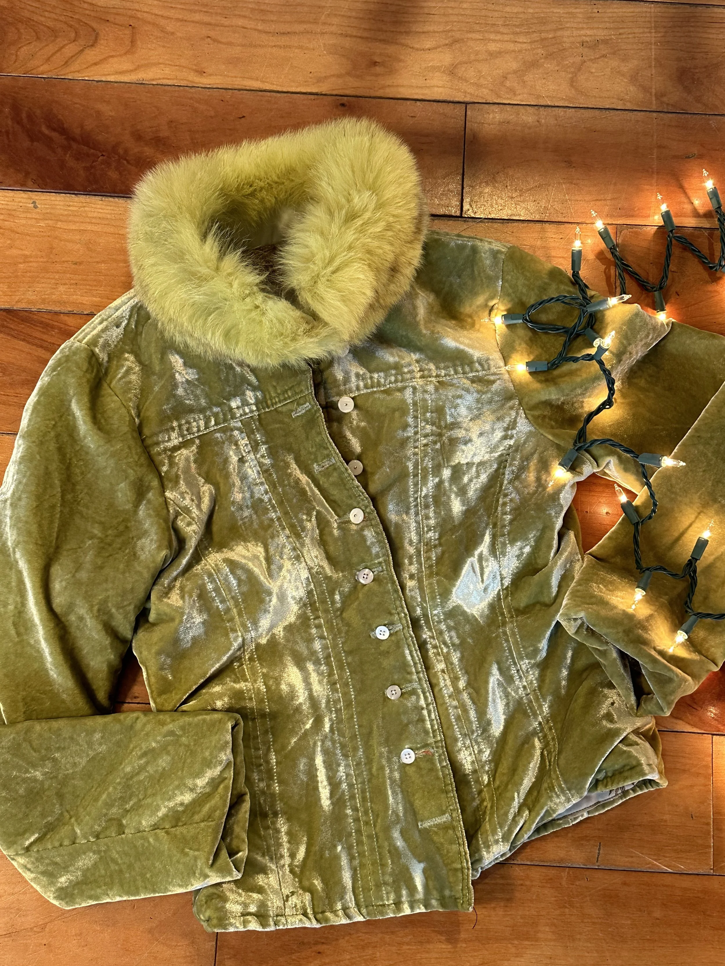 Handmade Vintage Green Coat