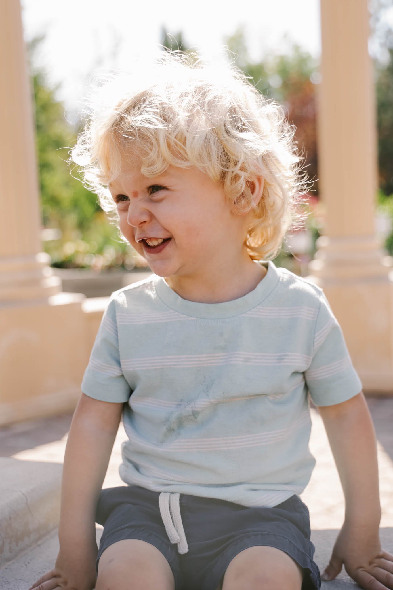 garden of quilts with grandma
