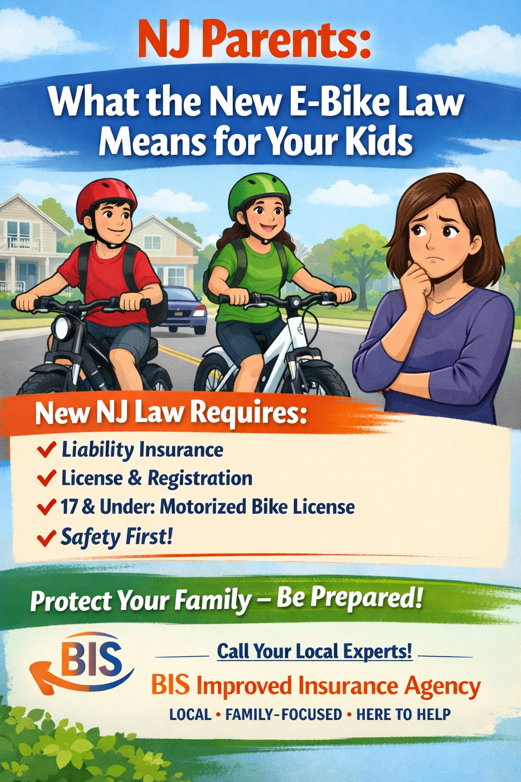 NJ Parents: What the New E-Bike Law Means for Your Kids
