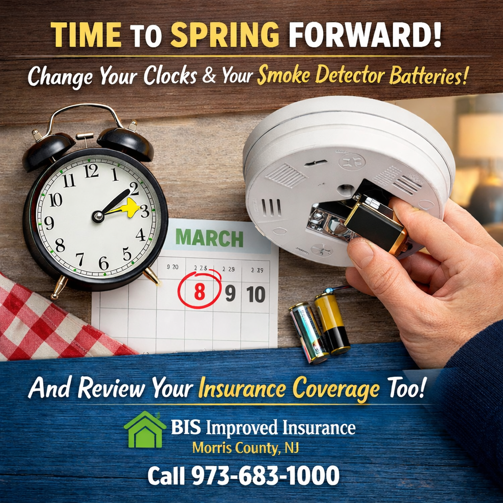 Daylight Saving Time Reminder: Change Your Smoke Detector Batteries + Review Your Insurance Coverage