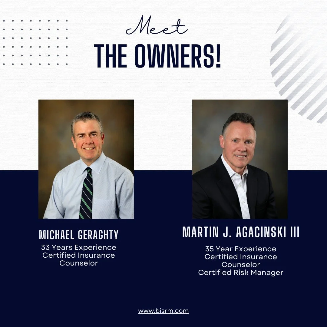 With so many new followers, we wanted to take a moment to reintroduce our owners.

Michael Geraghty and Martin J. Agacinski, III, along with their team, work closely with homeowners and business owners throughout Morris County to provide coverage opt