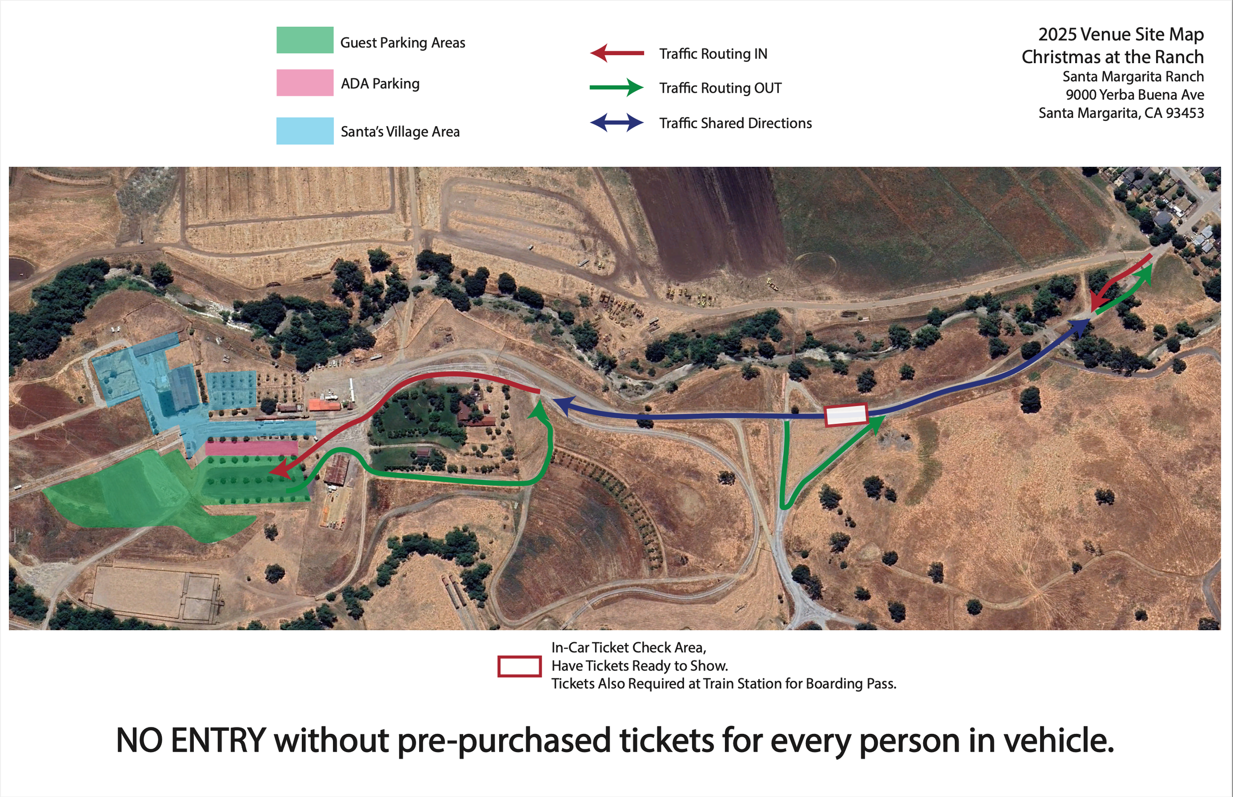 Event Parking and Traffic Route Map