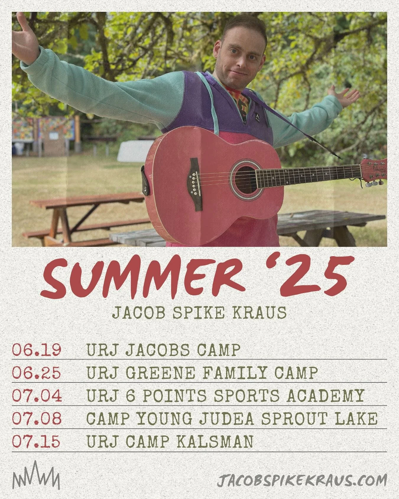 I knew my summer was gonna look a little different once we welcomed #LilyMae into our family. Grateful and excited that I&rsquo;m still getting out to a few camps this summer to be #joyfullyjewish Will I see you out on the road?? And HOW GOOD IT IS t