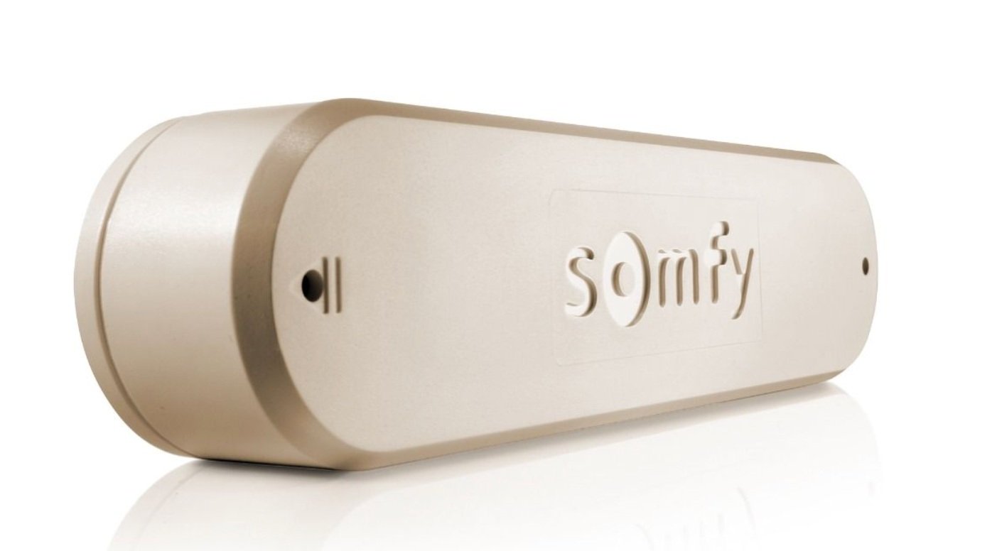 Beige wind sensor for a retractable awning used to detect high winds hitting your awning