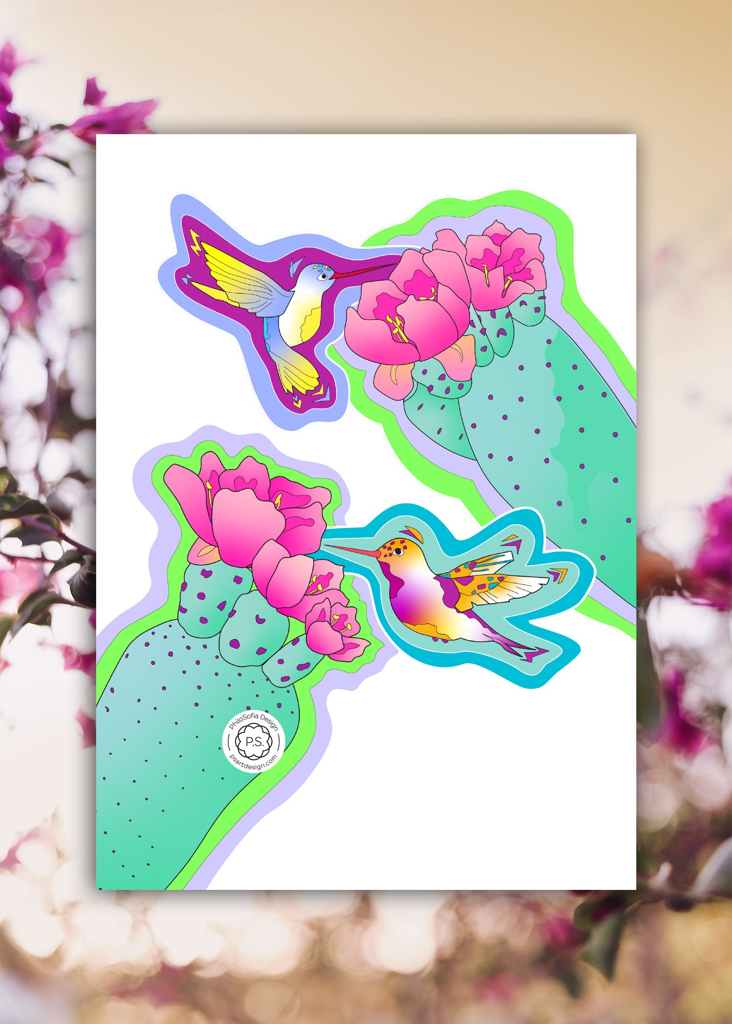 Hummingbirds Card