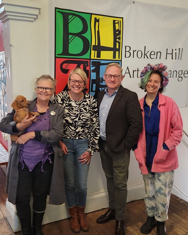 We welcomed The Hon. (Ben) Benjamin Franklin and his team to the Art Exchange yesterday 🎨 
Excitement in the air as we shared our vision with him and gave him a tour of our gorgeous spaces.  Thank you Ben for your continued support for regional art.