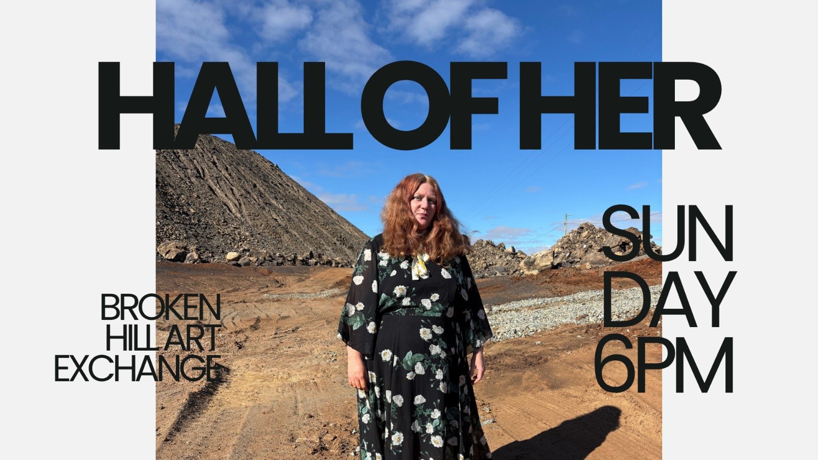You are warmly invited to the premiere of Hall of Her &mdash;
an intimate portrait series and living archive created by resident artist Aleksandra Kaźmierczak during her time in Broken Hill.

When Aleksandra arrived, the first thing she watched was a