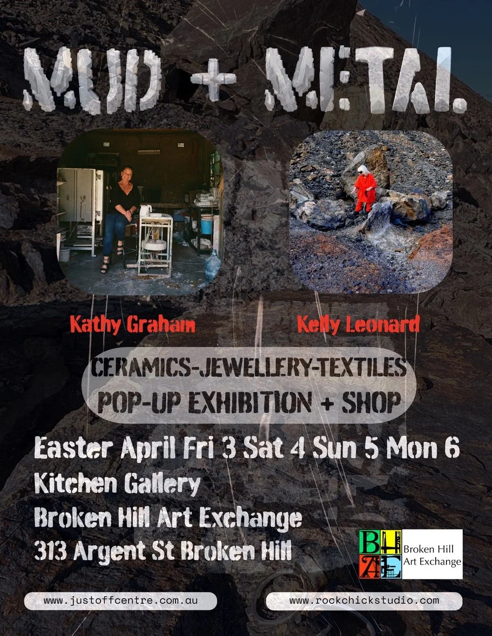 Mud + Metal A pop-up exhibition/shop celebrating ceramics, weaving and jewellery.