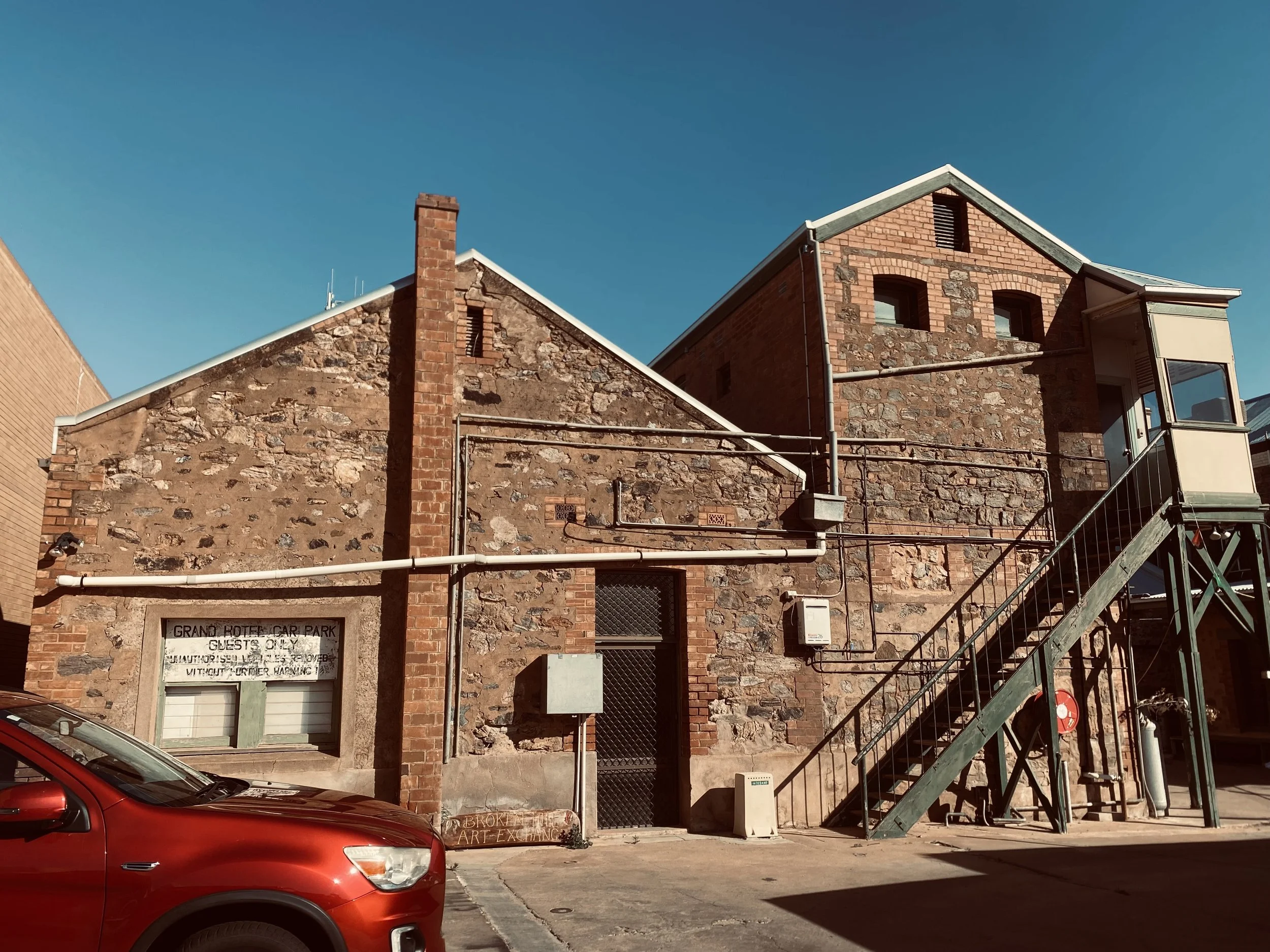Back view of the Grand carpark