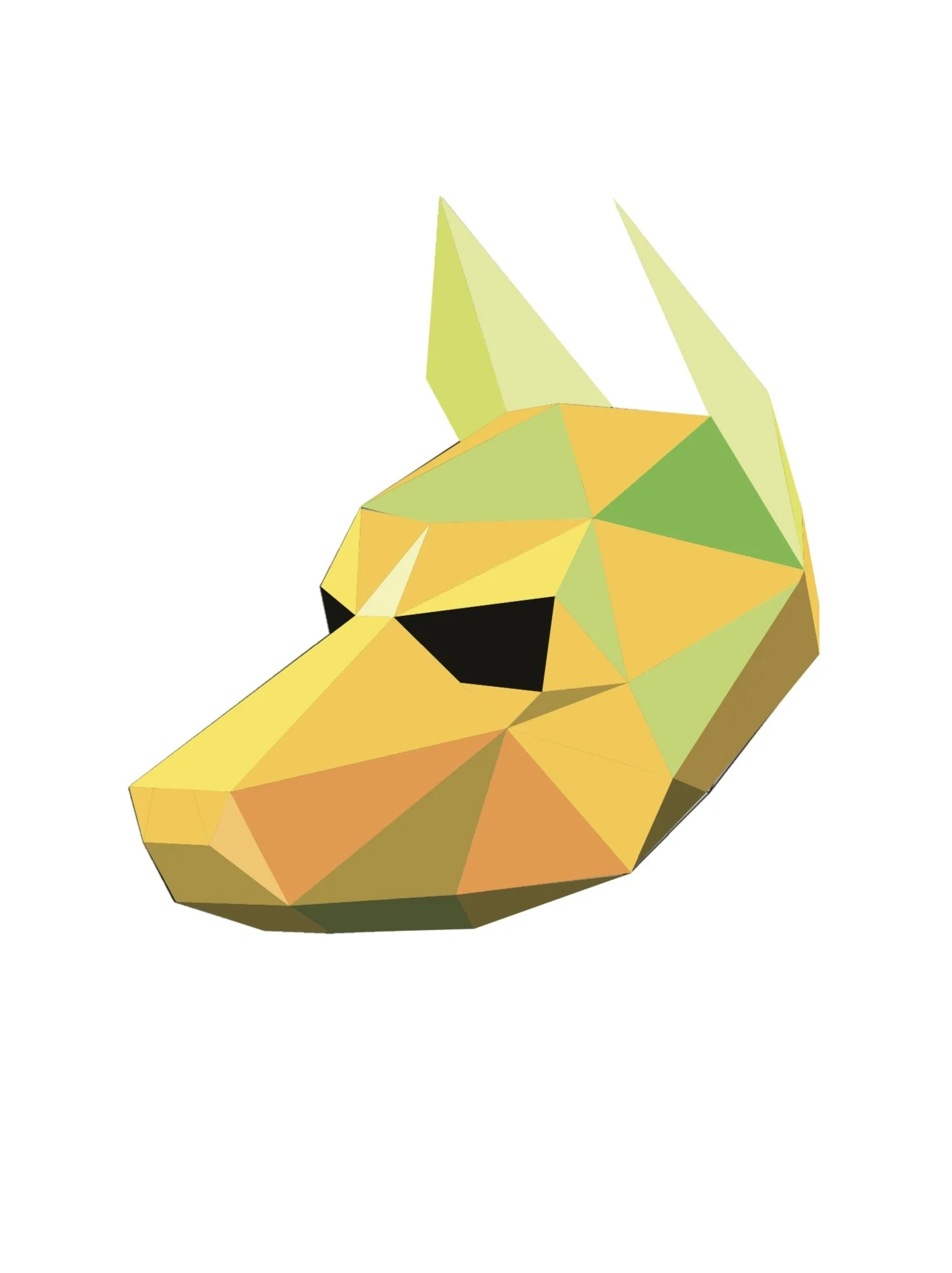 Doberman Paper Mask Model