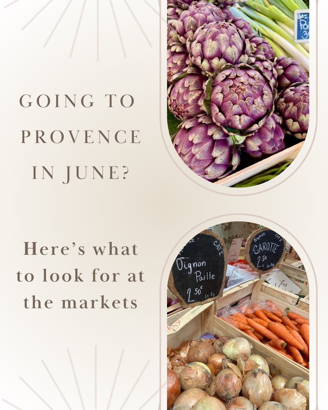 One of my favorite things about Provence is that the markets tell you exactly what season you&rsquo;re in.

In June, the stalls begin overflowing with sweet cherries, juicy apricots, fragrant melons, and vegetables that seem to have been picked only 