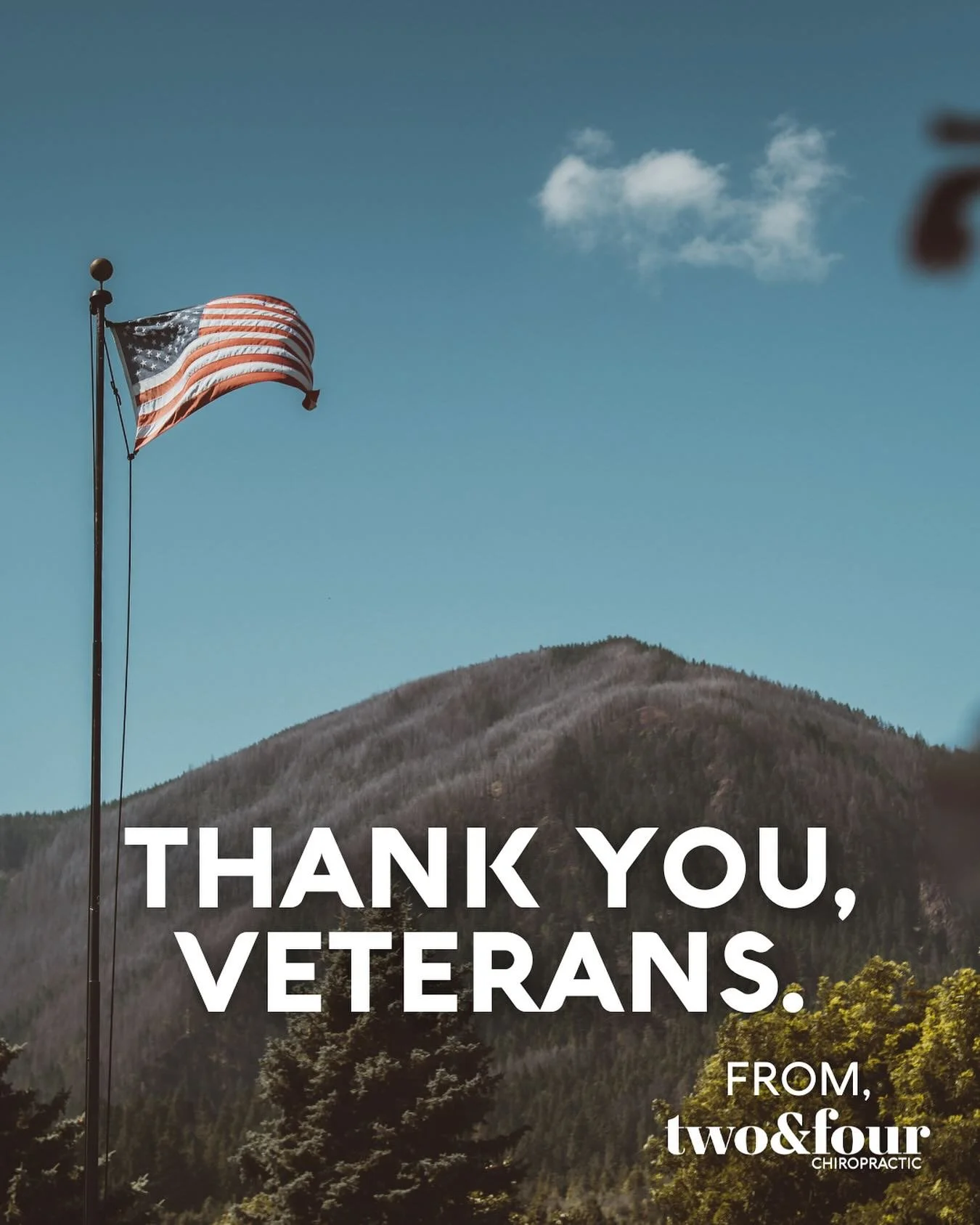 Thankful for our veterans every day and especially today - thank you 💙