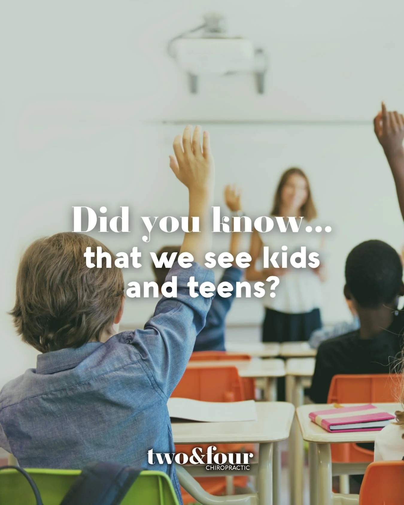 Kid&rsquo;s are stuck at desks all day then train harder for sports than ever! We&rsquo;re here to help both relieve symptoms and figure out some movements that they can fit into their already busy schedules to get them back on track. 

Call/text us 