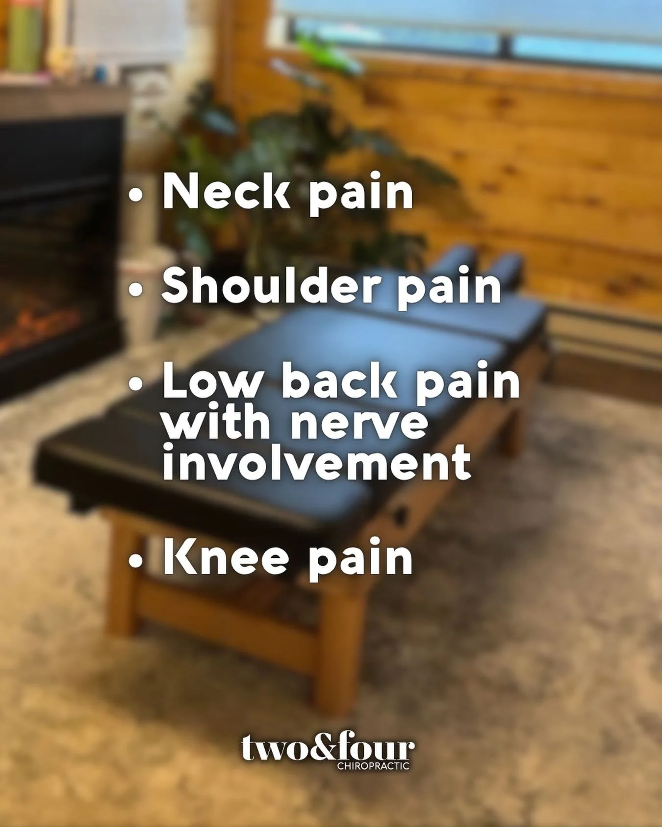 People come in for chiropractic care for complaints all over the body. 

It&rsquo;s more than popping bones. It&rsquo;s pain reduction, improved range of motion, and better communication between the brain and body. 

If one of your aches and pains on