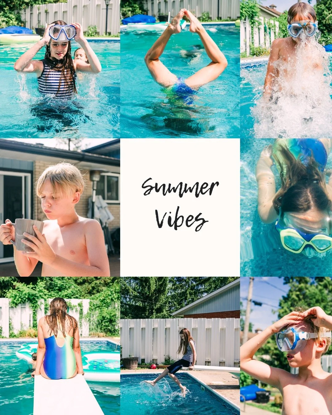 Poolside Fun. Looking for a fun twist to a summertime session? Make the backyard your location of choice 🏖️