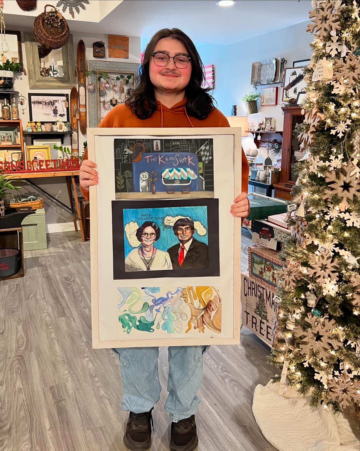 You all know how much I love doing this! Congratulations to Dylan! He is the CHS Atist of the Month for November. The middle picture is his grandparents. So sweet!!!