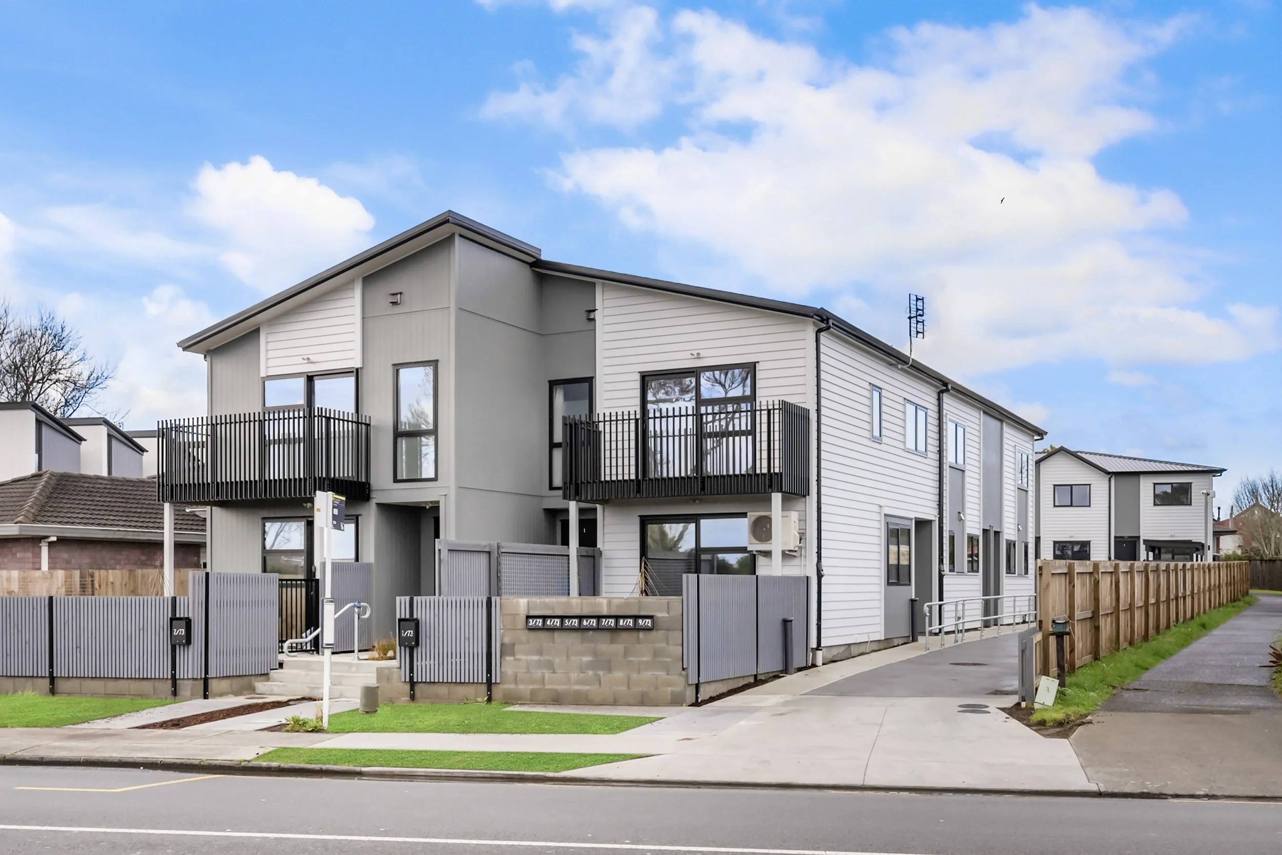 Medium-density housing built by Signature Construction