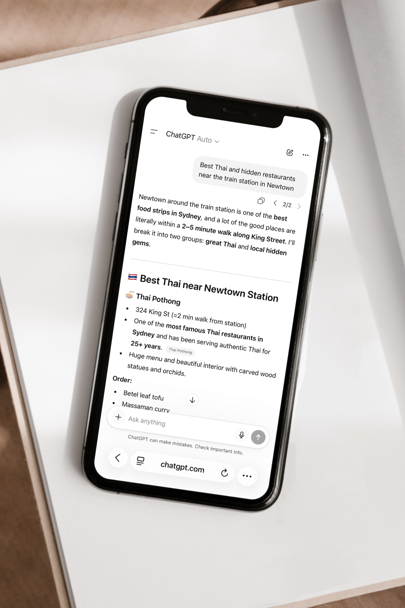 We Asked AI Where to Eat in Newtown