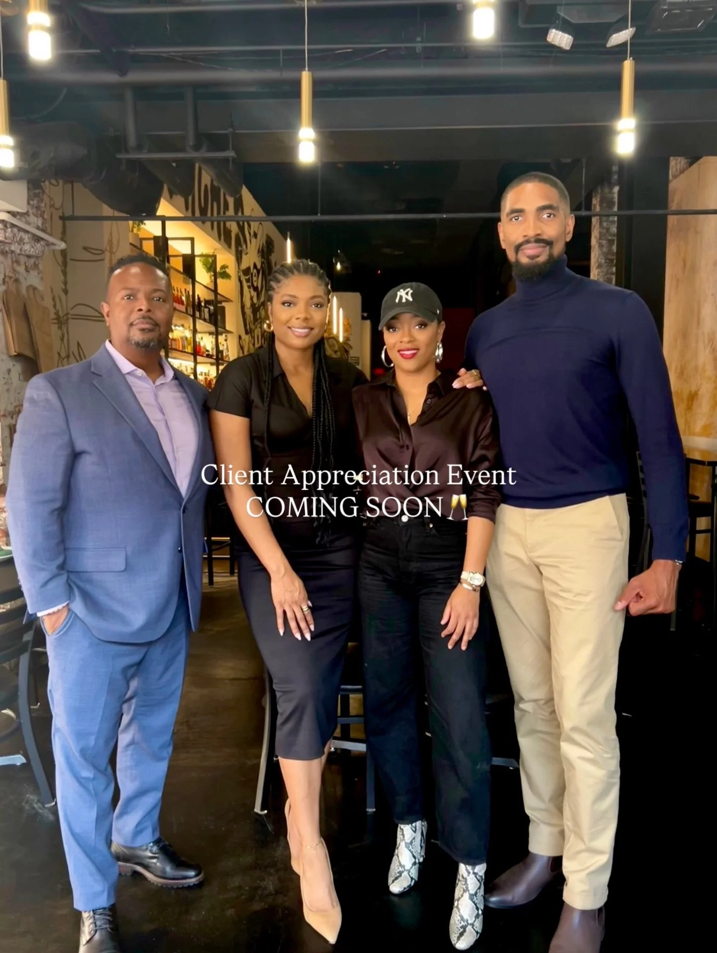 Get ready to be celebrated! We're honoring our 2025 buyers &amp; sellers 🥂 Planning an unforgettable event just for you is our pleasure. Our clients are the best, and we're grateful for you! 2026, here we come, we look forward to another successful 