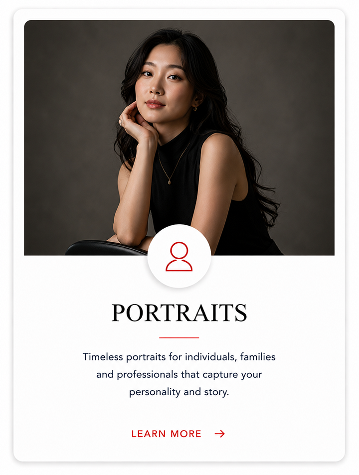 Family, personal and professional portrait photography services by Prestige Studio.