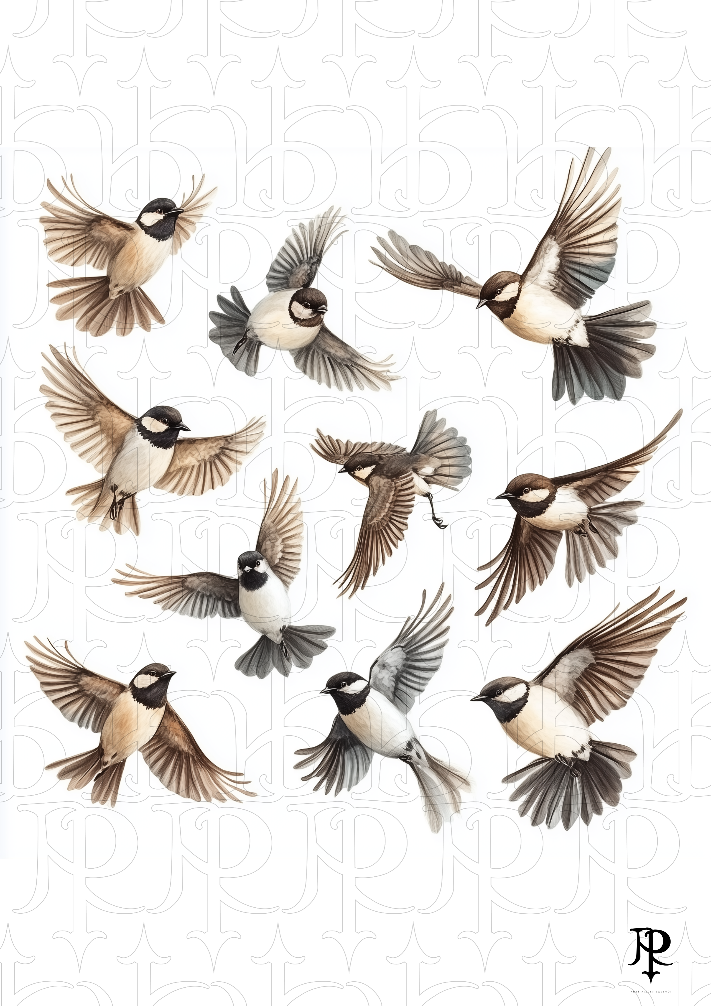 Birds In Flight Flash #4