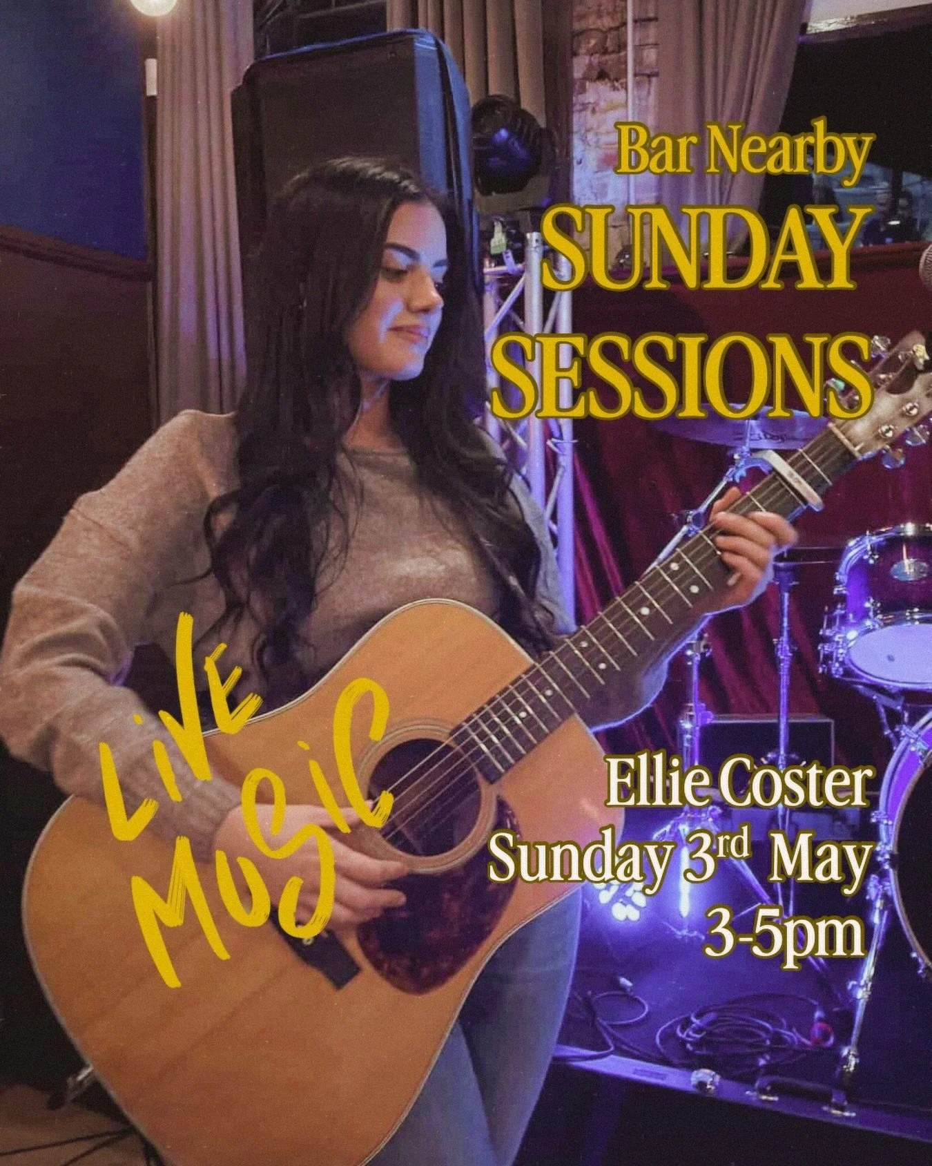 LIVE MUSIC &bull; Sunday 3rd May &bull; 3-5pm &bull; Free

tunes from the delightful Ellie Coster @ellieccmusic
